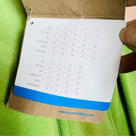 COLUMBIA Benton Springs™ Full Zip Fleece Jacket SIZE LARGE GREEN NWT - Picture 3 of 7